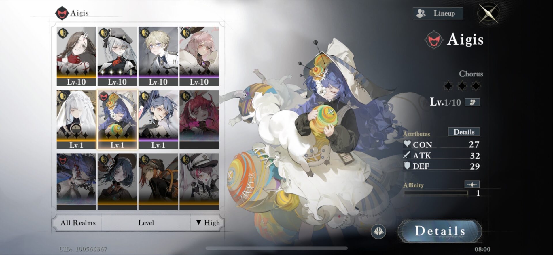 Morimens - Global Server Account - 24/7 INSTANT DELIVERY - 700+ Summons + 24 + Signature Weapon + 4-SSR - Image 2