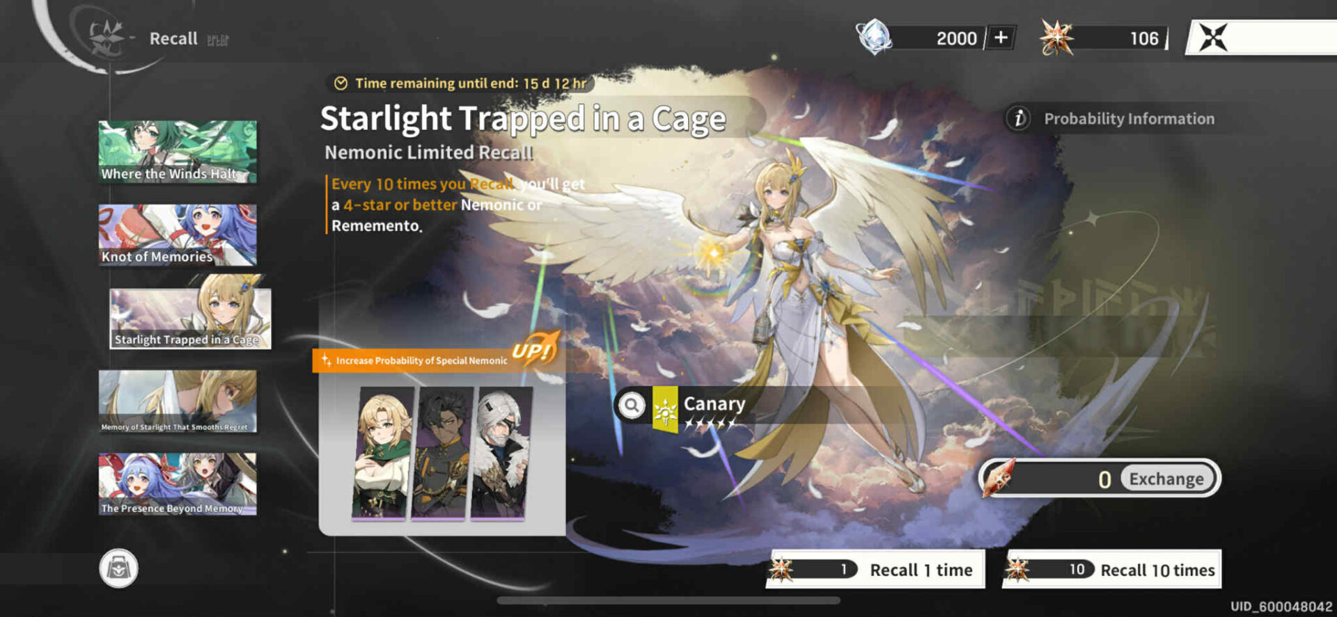 REMEMENTO: White Shadow Accounts - Global Server - 260+ Summons + 3 5-Stars  24/7 INSTANT DELIVERY - Image 3