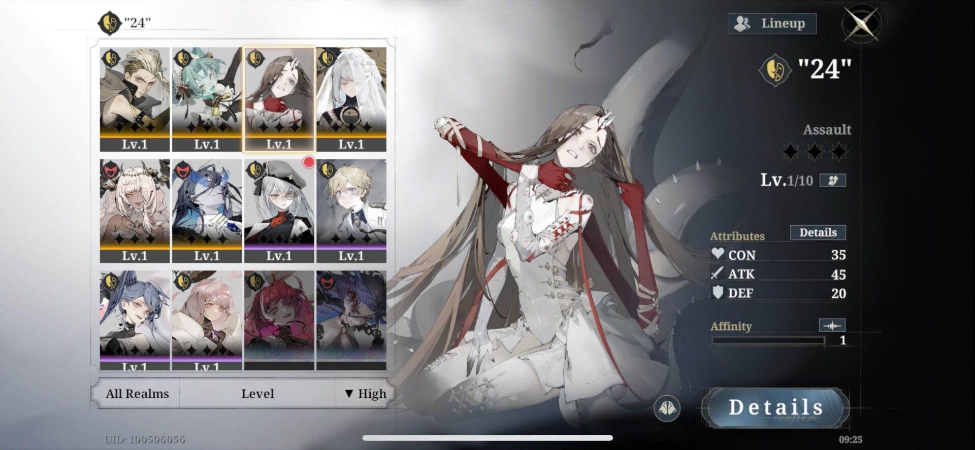 Morimens - Global Server Account - 24/7 INSTANT DELIVERY - 300+ Summons + 24 + Sign + Thais + Sign + Doresain + Sign + 2-3-SSR - Image 2