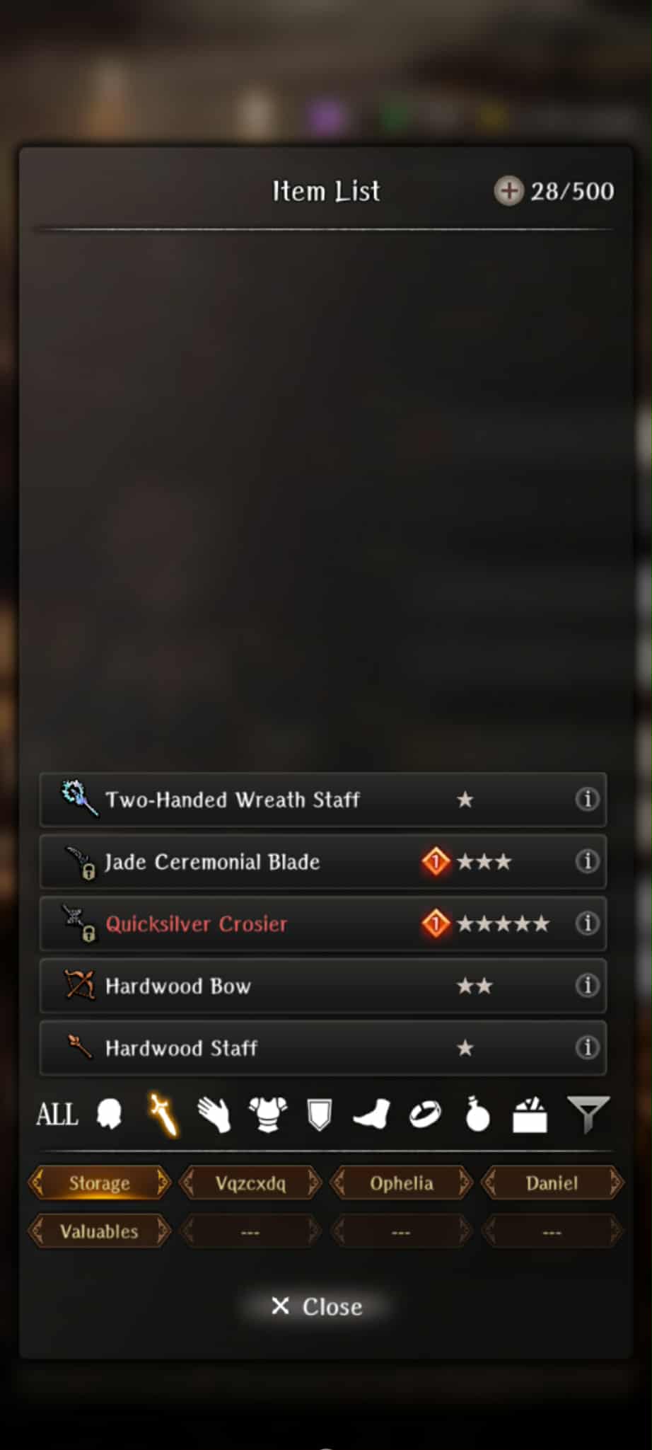 Wizardry Variants Daphne – MYTHIC Starter with 10+ LIMITED Legendaries & RED 5-STAR LIMITED LEGENDARY WEAPON!! – Instant Delivery - Image 3