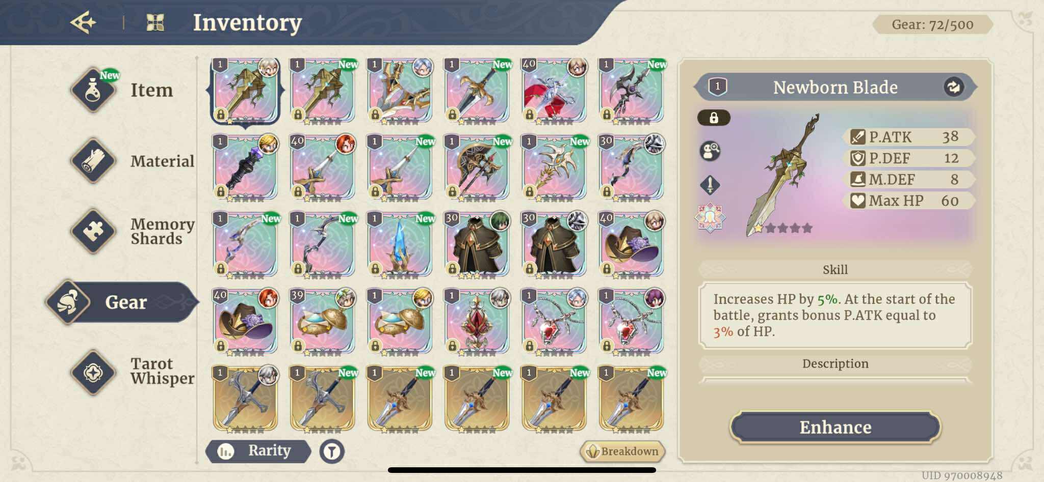 🔹 Sword of Convallaria Starter Account – 19 Legendries + 28K Luxities 🔹 INSTANT DELIVERY - Image 4